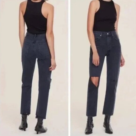 Agolde Riley Jeans in Contraband - Picture 3 of 16